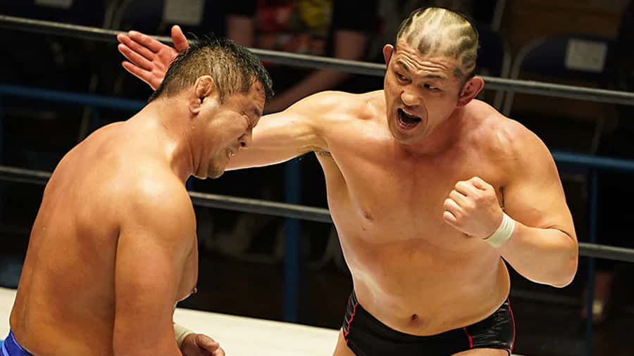 Intense_ Pro_ Wrestling_ Match Wallpaper