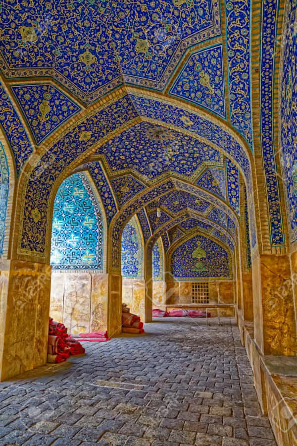 Interior Design Of Shah Mosque Wallpaper
