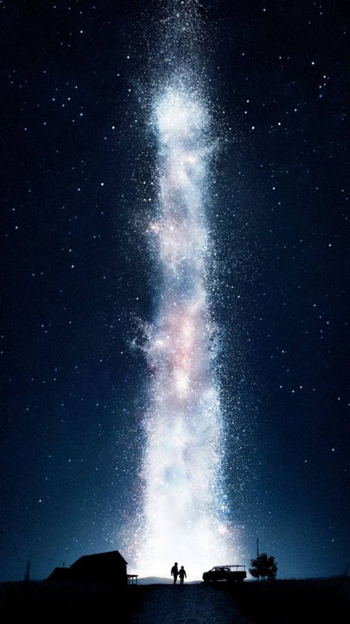 Interstellar White Stars Explosion Wallpaper