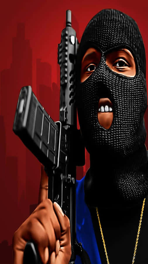 Intimidating Gangsters With Guns Wallpaper