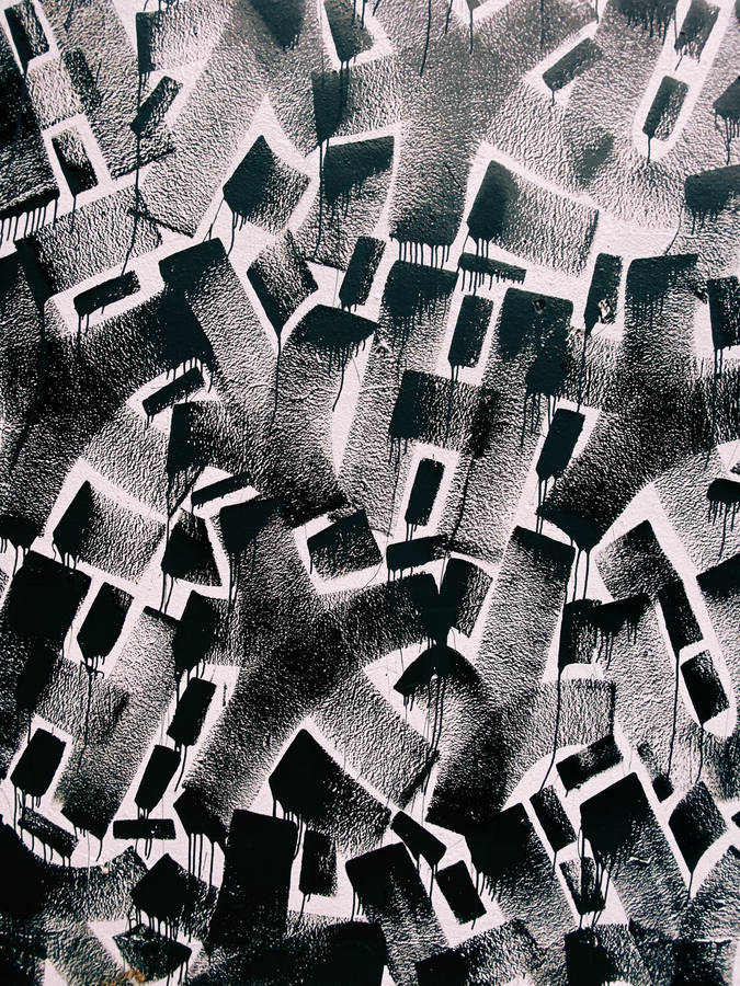 Intricate Black And White Collage Artwork Wallpaper