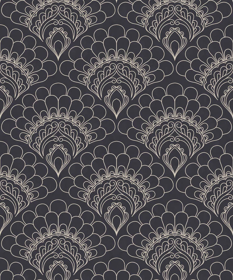 Intricate Boho Art Deco Pattern Wallpaper