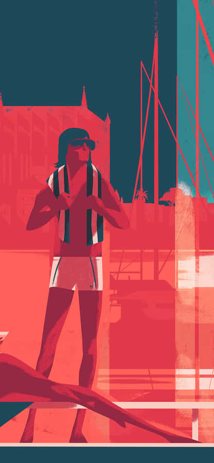 Invoke Your Inner Creative With The Iphone 11 Red Anime Wallpaper