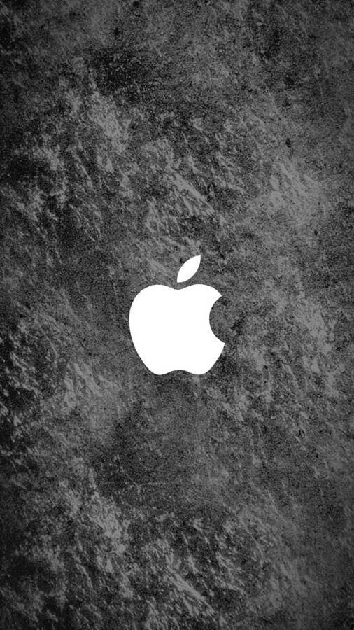 Iphone Apple Rough Gray Wallpaper