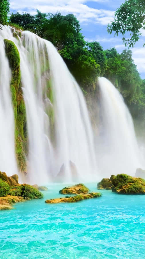 Iphone Waterfall Lock Screen Wallpaper