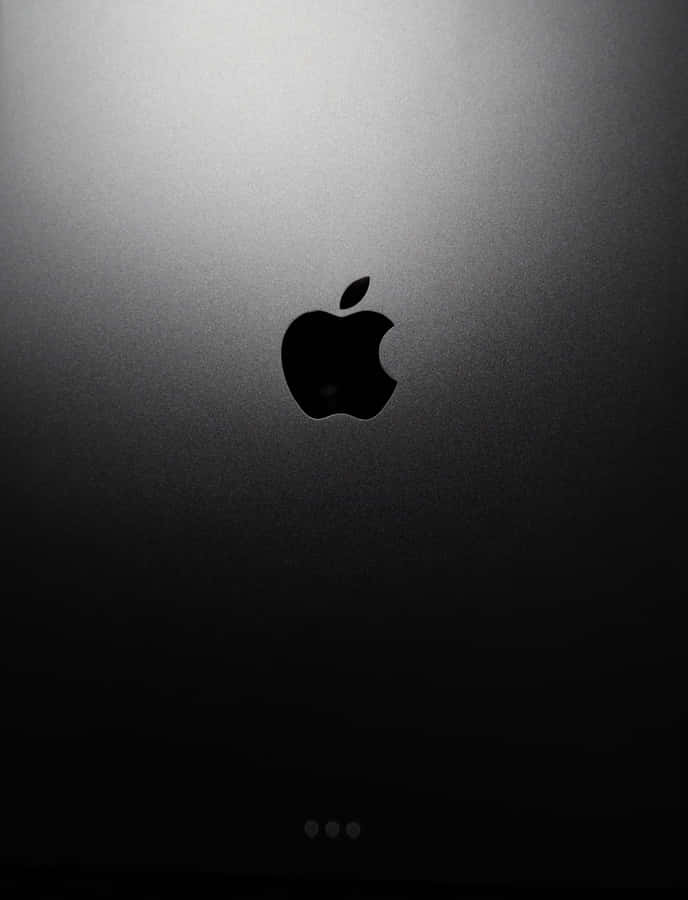 Iphone X Apple Logo Black Wallpaper