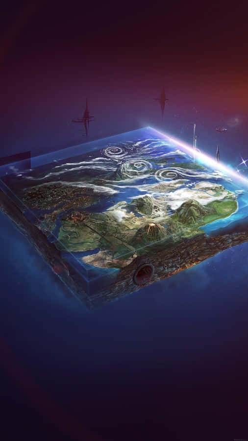 Iphone X Flat Earth Wallpaper