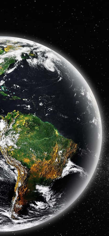 Iphone X White Earth Wallpaper