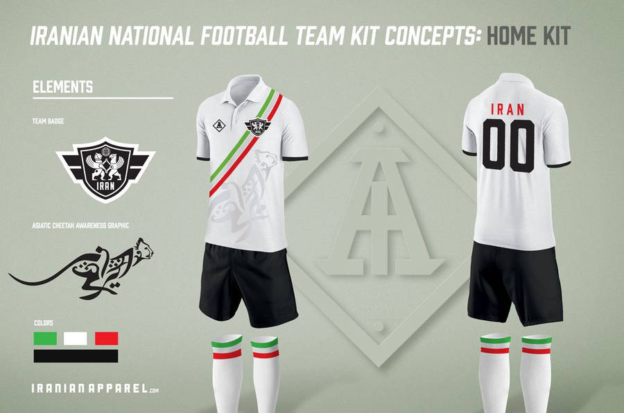 Iran National Football Team Fifa World Cup Kit Wallpaper