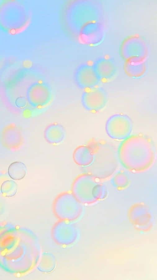 Iridescent Soap Bubbles Background Wallpaper
