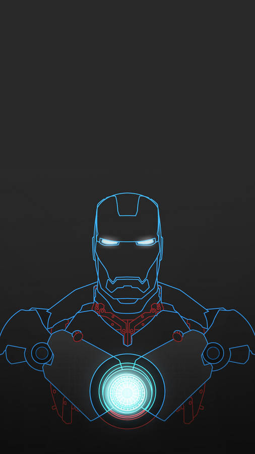 Iron Man 4k Iphone Blue Green Arc Wallpaper