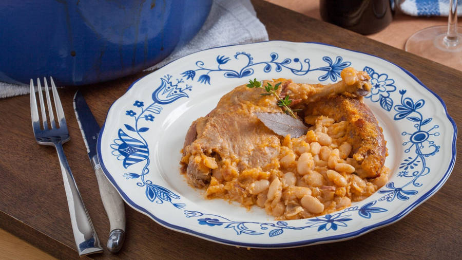 Irresistible Duck Confit Cassoulet - A Warming French Delight Wallpaper