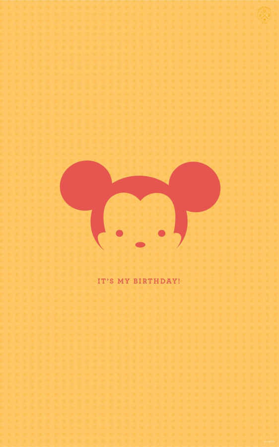 It Is My Birthday Mickey Head Wallpaper