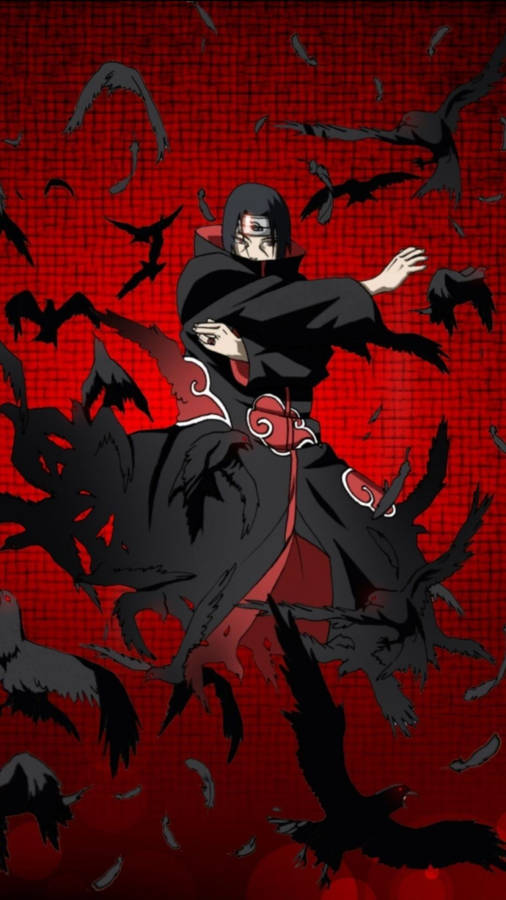 Itachi Phone Black Crows Wallpaper