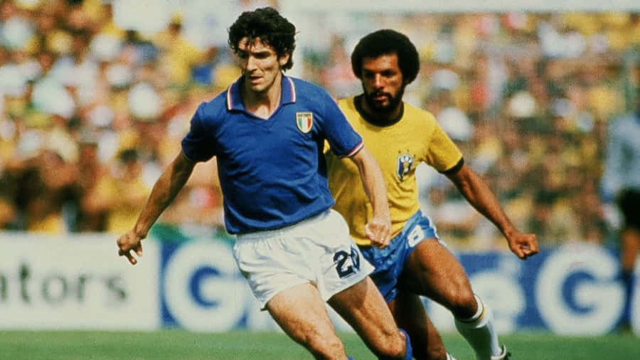 Italy Great Football Paolo Rossi Wallpaper