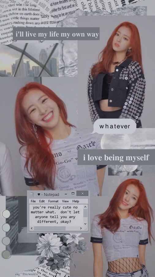 Itzy Yuna Aesthetics Wallpaper