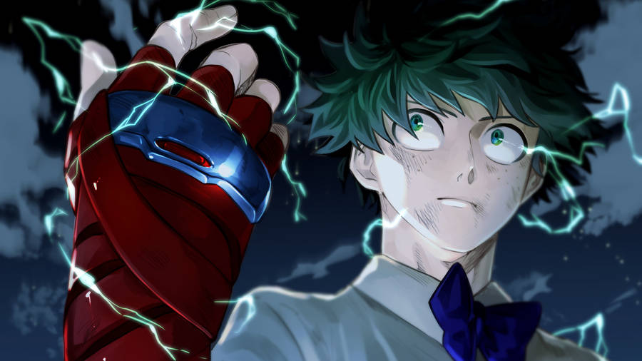 Izuku Midoriya 4k Red Glove Wallpaper