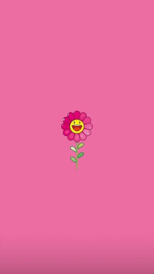 J Balvin Pink Murakami Flower Wallpaper
