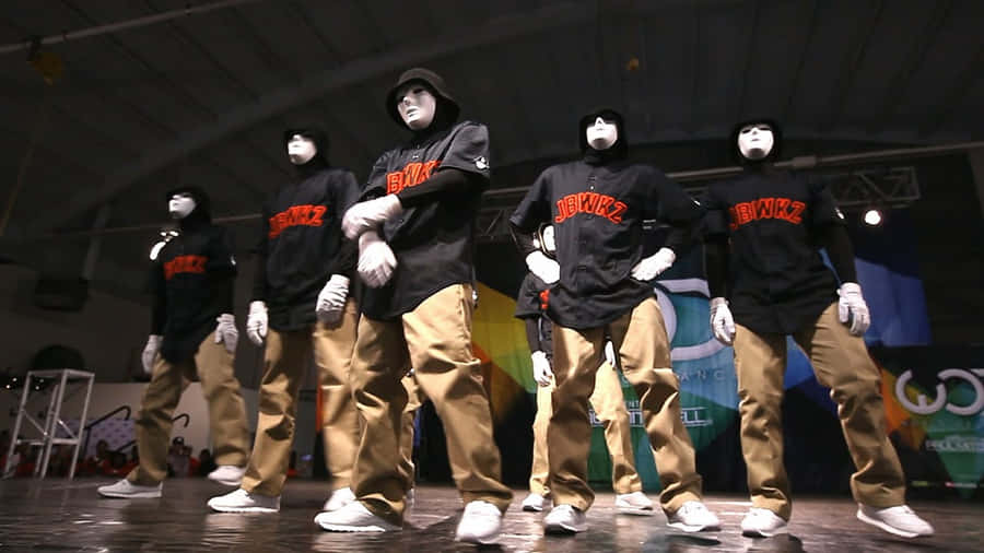 Jabbawockeez Black Shirt Brown Pants Stage Wallpaper