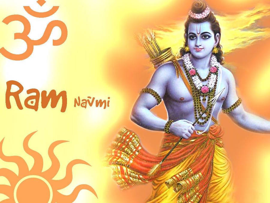 Jai Shri Ram Rama With Sun Wallpaper