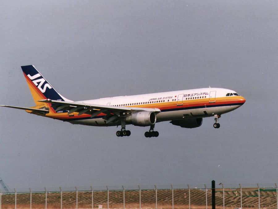Japan Air Systems Plane Departure Wallpaper