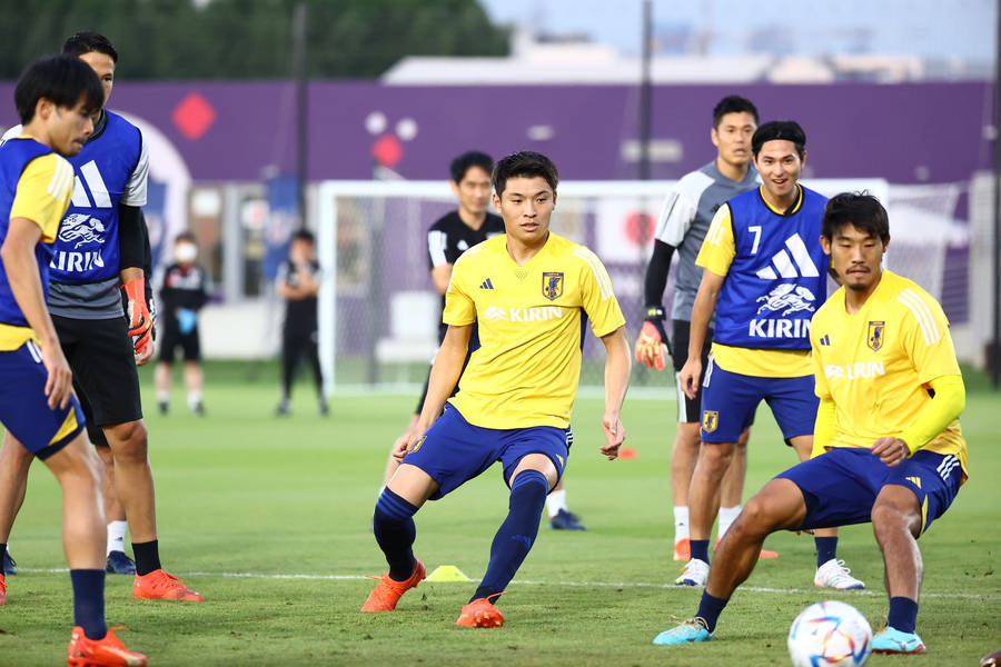 Japan National Football Team Warm Up Wallpaper