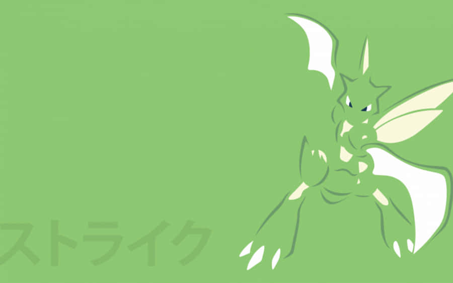 Japanese Scyther Drawing Wallpaper