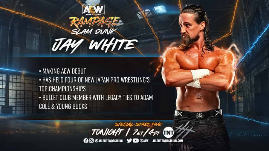 Jay White Aew Rampage Slam Dunk Wallpaper
