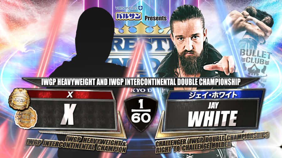 Jay White Beside Unknown Opponent Wallpaper