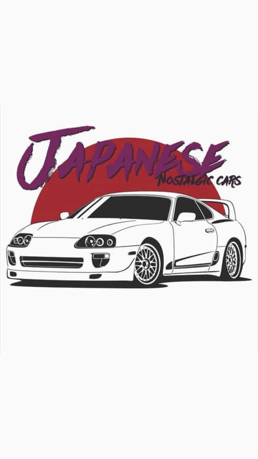 Jdm Artwork Featuring Racing Car Wallpaper