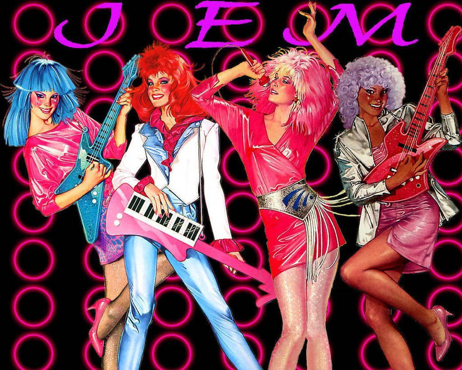 Jem And The Holograms Striking A Pose Wallpaper