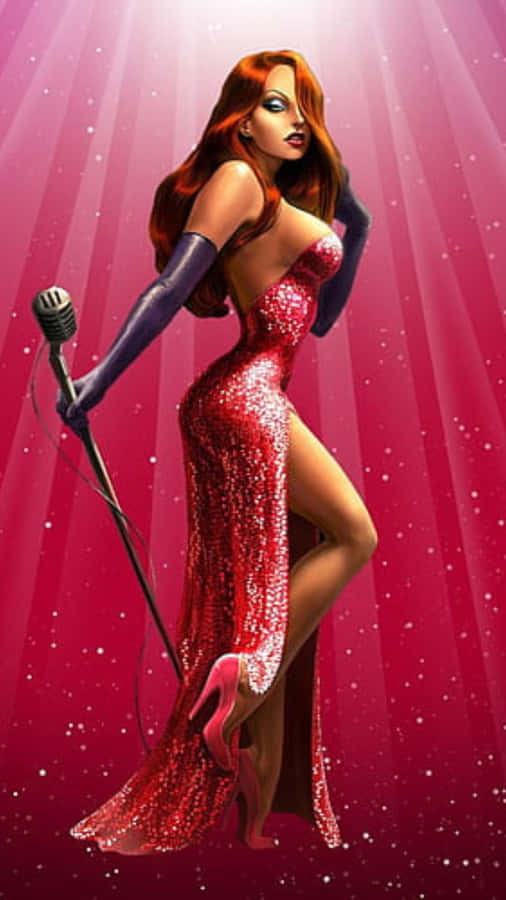 Jessica Rabbit Singing Performance Wallpaper