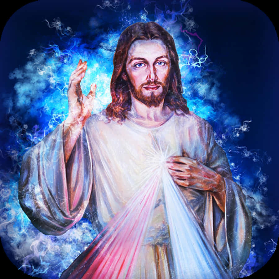 Jesus In Heaven Digital Art Wallpaper