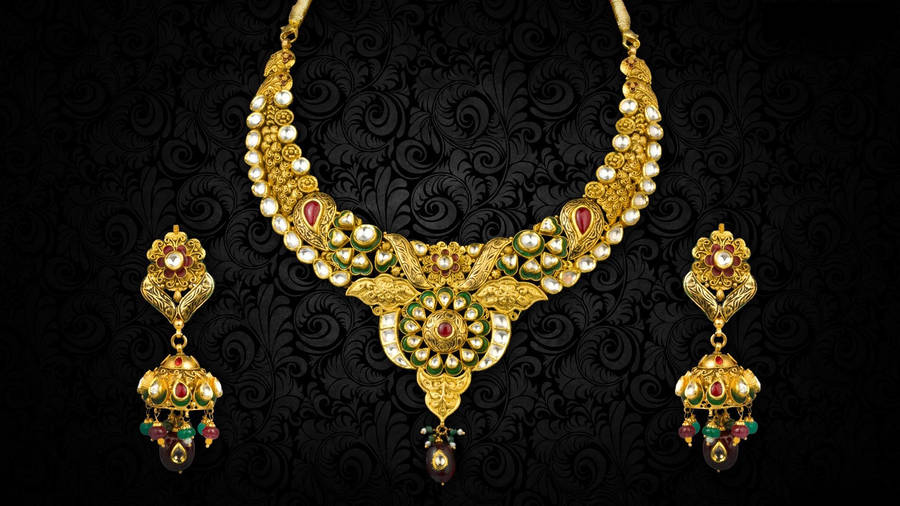 Jewelry With Ruby And Diamond Wallpaper