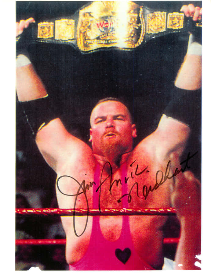 Jim Neidhart Signature And Heart Wallpaper