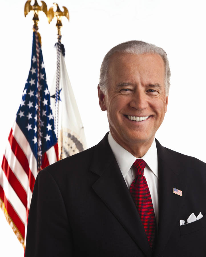 Joe Biden Delivering A Passionate Speech. Wallpaper