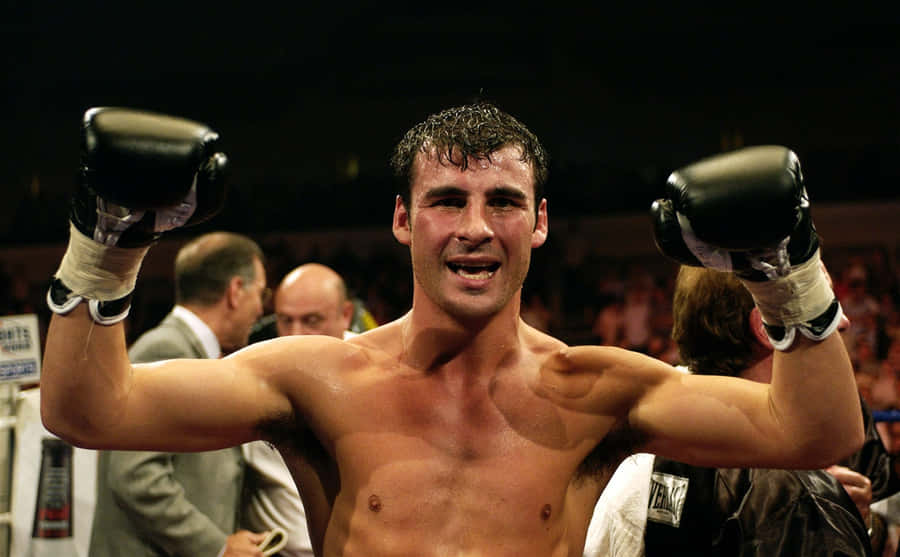 Joe Calzaghe Victory Pose Wallpaper
