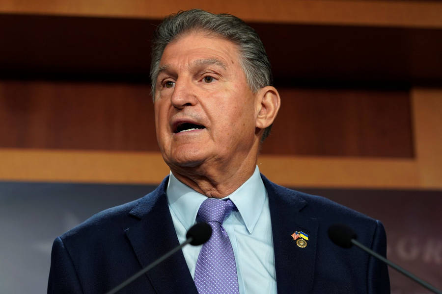 Joe Manchin Opening His Mouth Wallpaper