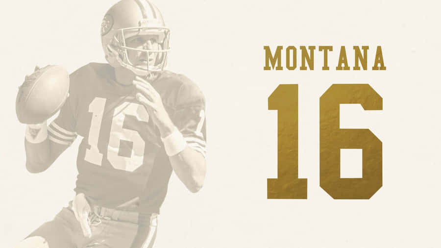 Joe Montana - Four-time Super Bowl Champion Wallpaper