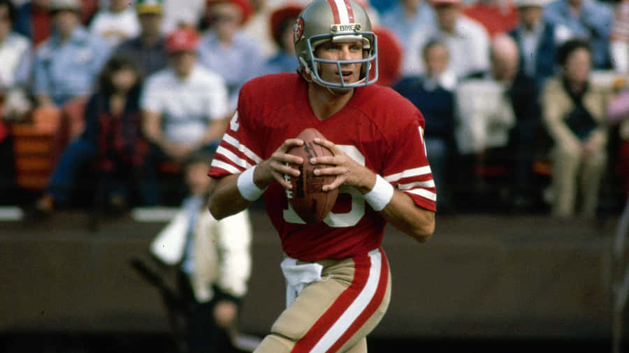 Joe Montana, Hall Of Fame Quarterback And Four-time Super Bowl Champion Wallpaper