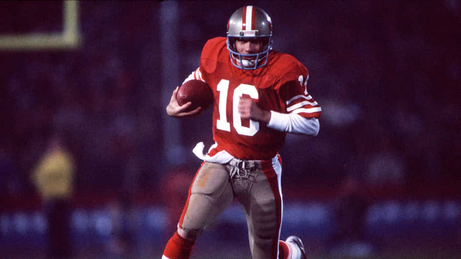Joe Montana - Iconic Quarterback Of The San Francisco 49ers Wallpaper