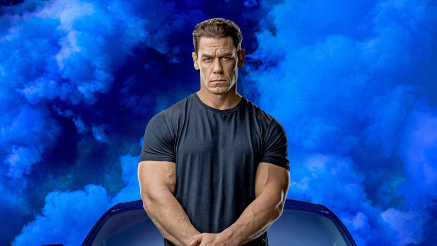 John Cena Aesthetic Blue Wallpaper
