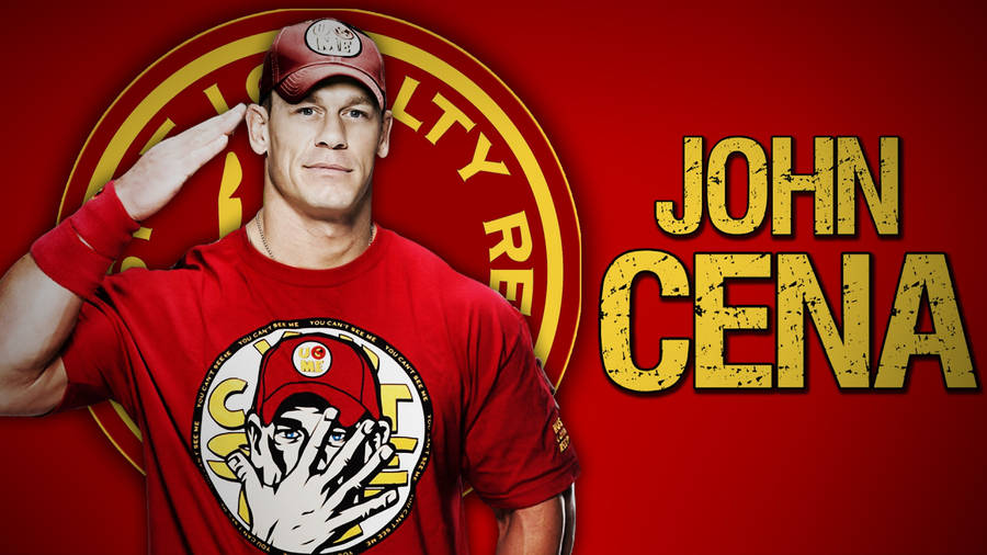 John Cena In Red Wallpaper