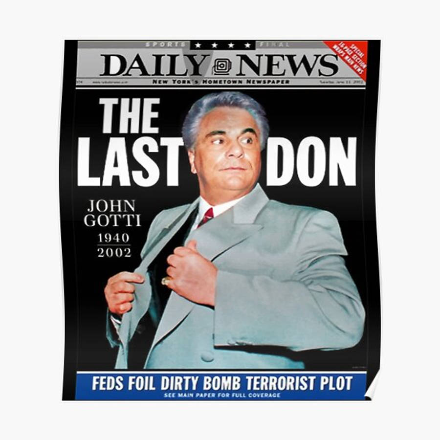 John Gotti Daily News Front Page Wallpaper