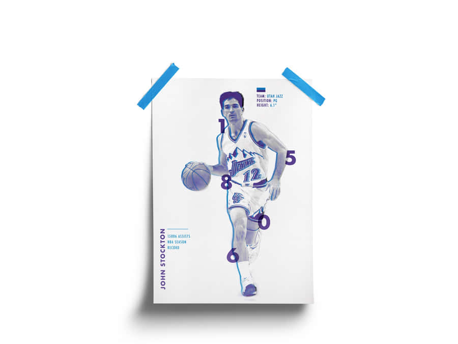 John Stockton Poster Design Wallpaper