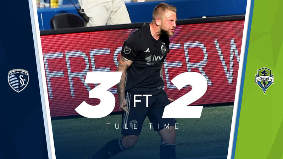 Johnny Russell Sporting Kansas City Versus Seattle Sounders Football Club Wallpaper