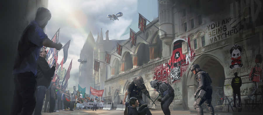 Join Forces To Take Control Of The City In Watch Dogs Wallpaper