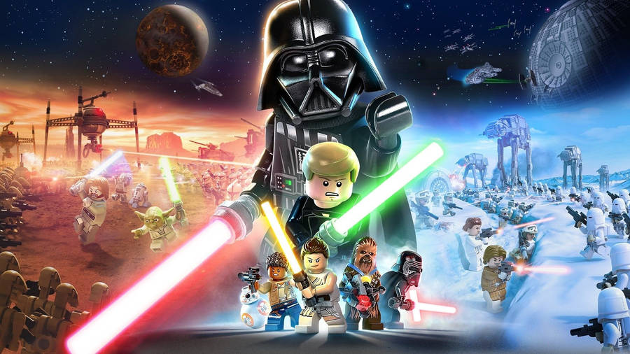 Join Forces With Lego Star Wars Wallpaper