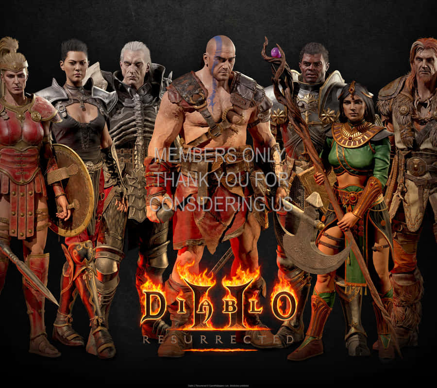 Join Forces With Your Friends To Conquer The New Campaigns Of Diablo 2 Resurrected! Wallpaper