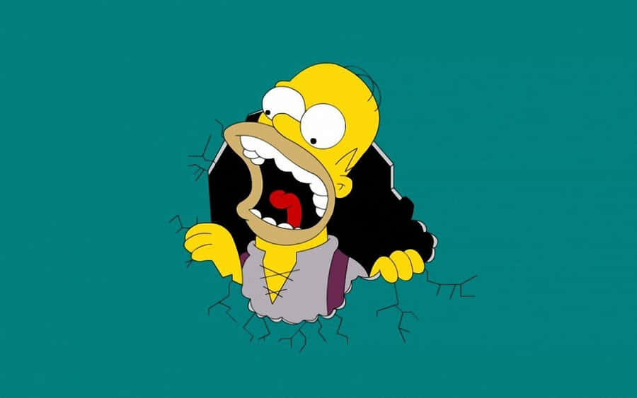 Join Homer Simpson On A Journey With Any Of His Pc Games. Wallpaper